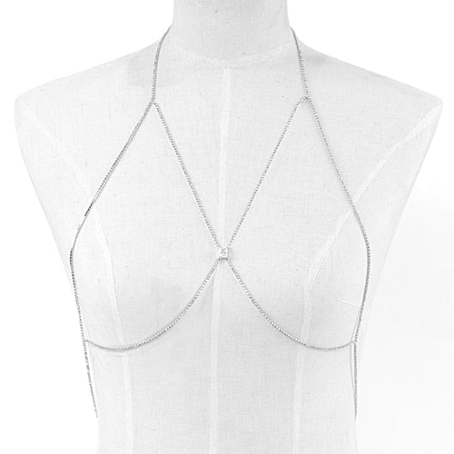 Rhinestone Bra Body Chain